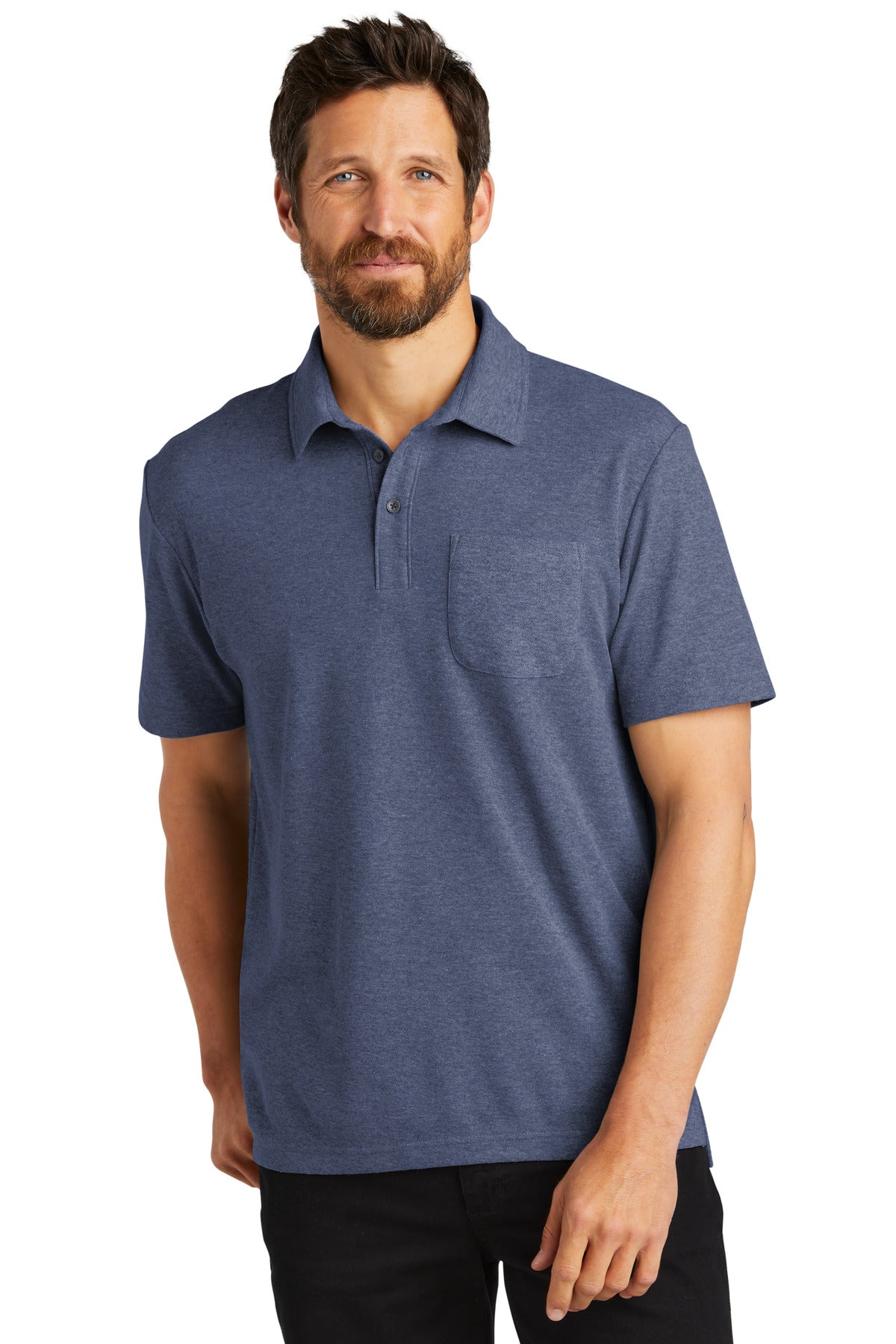 Port Authority C-FREE Cotton Blend Pique Pocket Polo K868