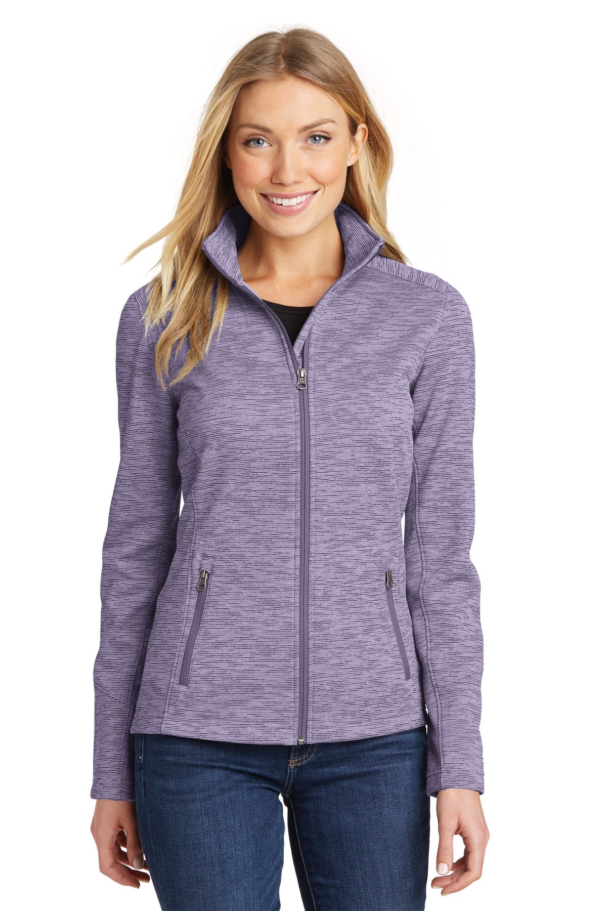 Port Authority Women's Digi Stripe Fleece Jacket. L231