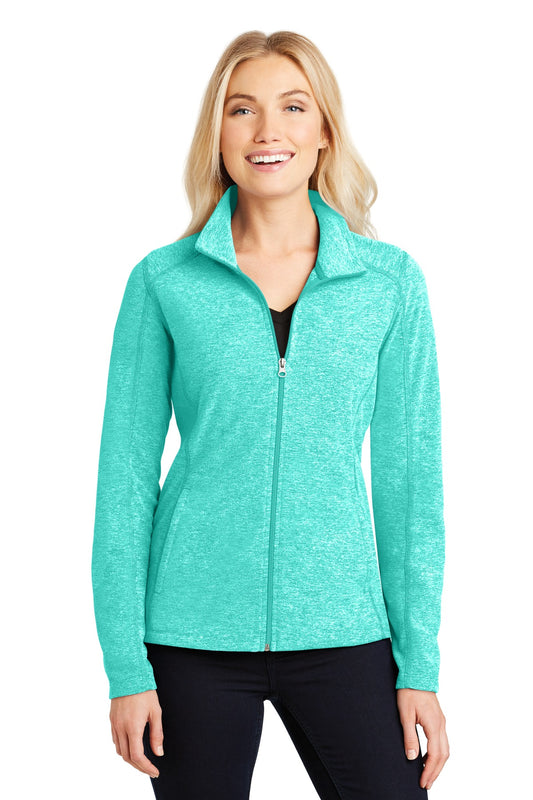 Port Authority Women's Heather Microfleece Full-Zip Jacket. L235