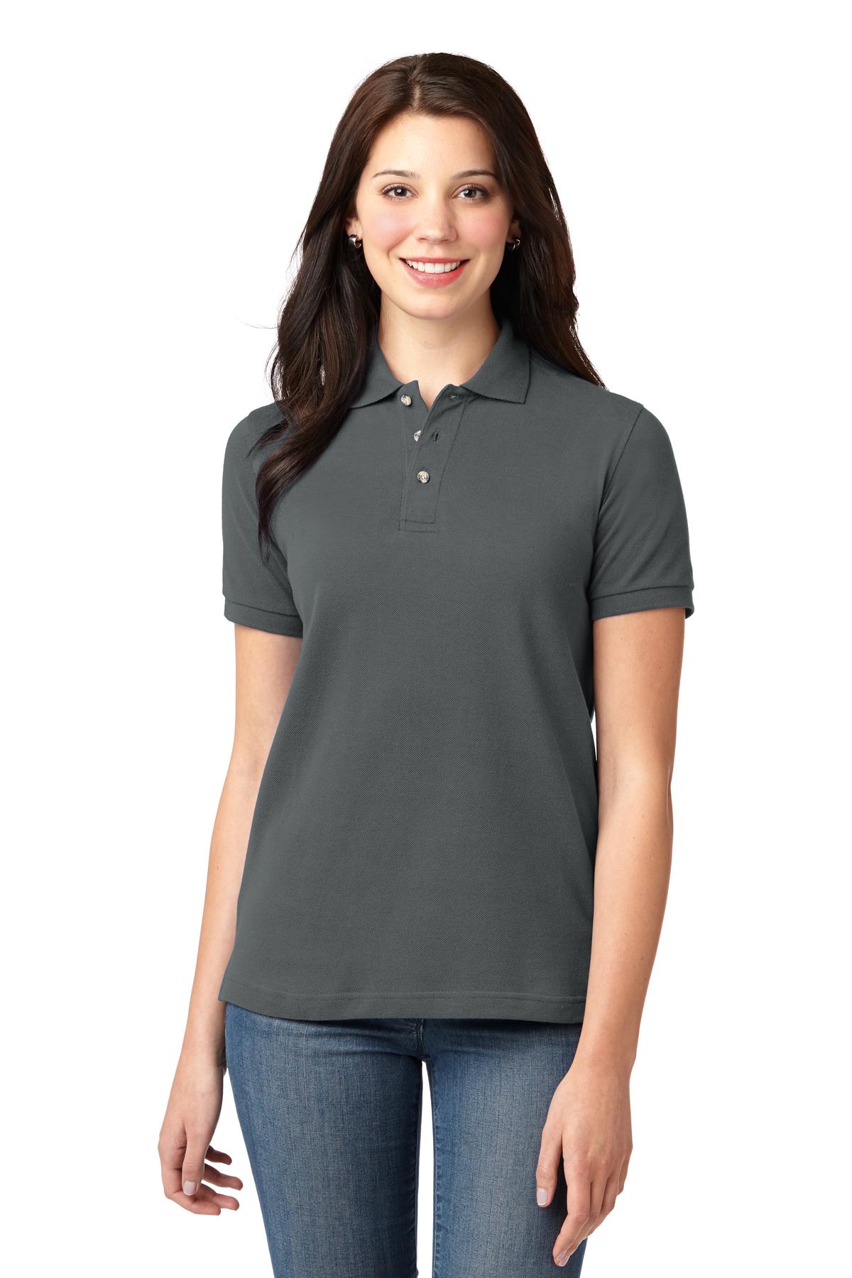 Port Authority Women's Heavyweight Cotton Pique Polo.  L420