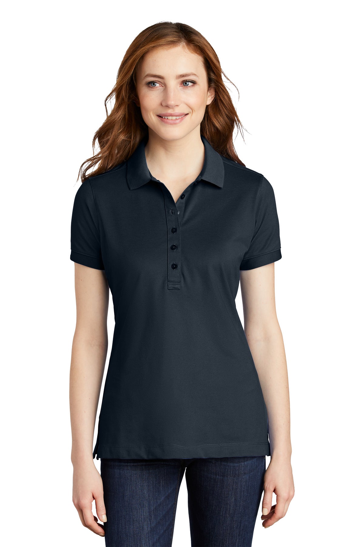 Port Authority Women's Stretch Pique Polo. L555