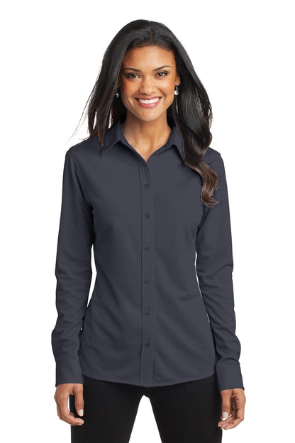 Port Authority Women's Dimension Knit Dress Shirt. L570