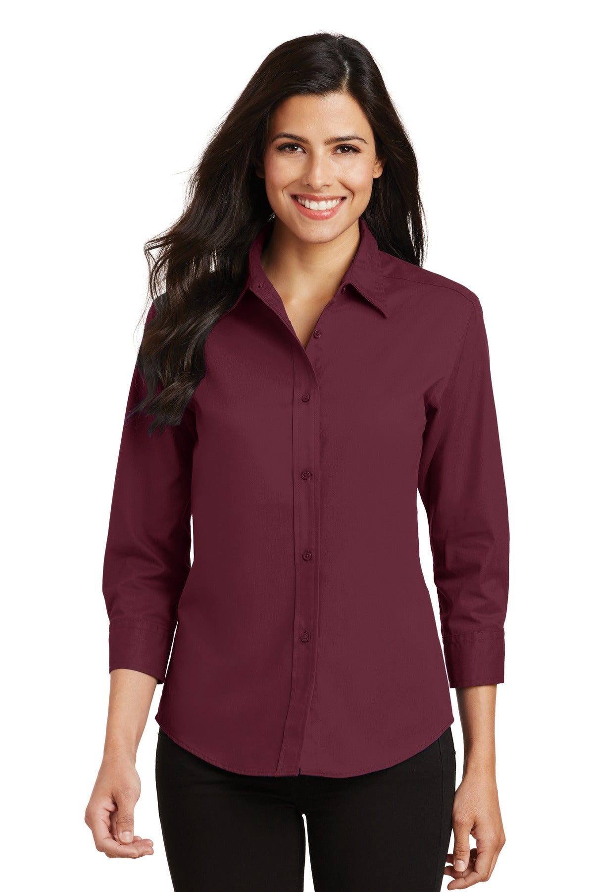 Port Authority Women's 3/4-Sleeve Easy Care Shirt. L612