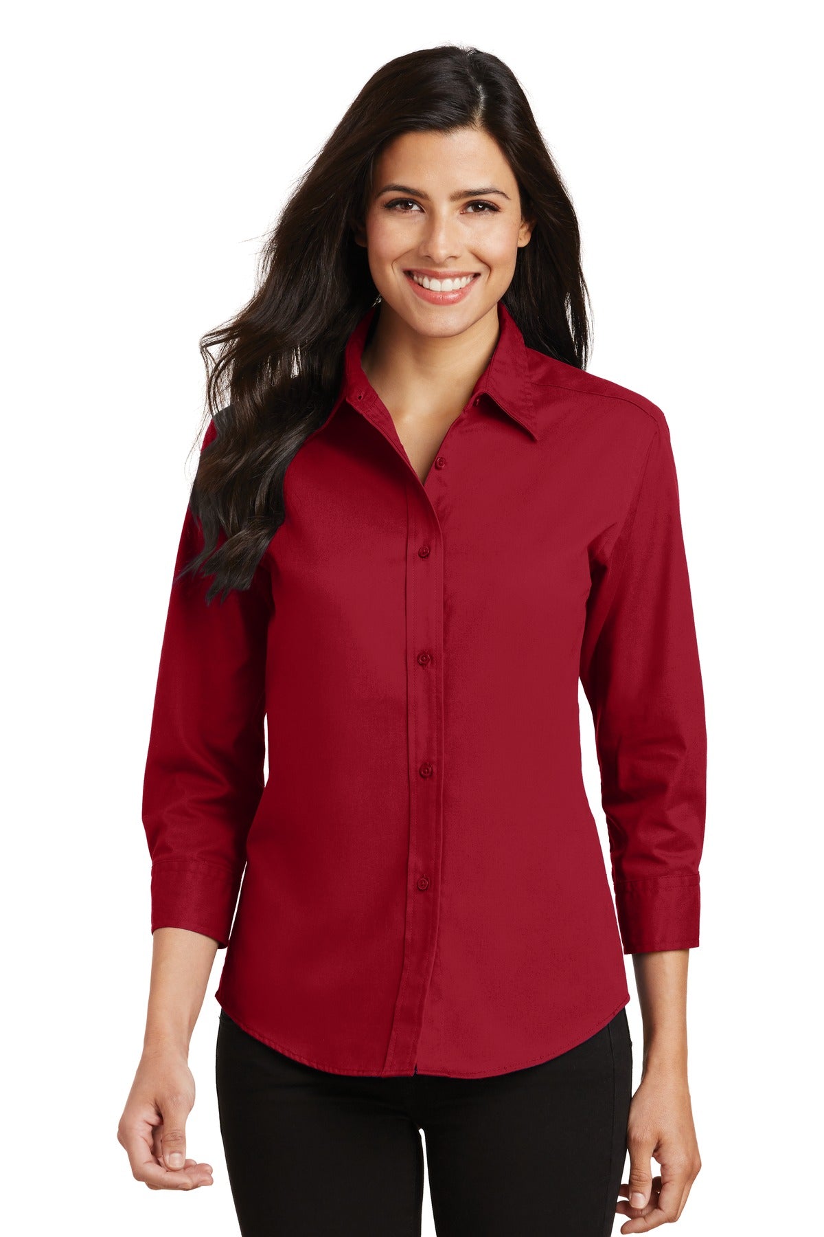 Port Authority Women's 3/4-Sleeve Easy Care Shirt. L612