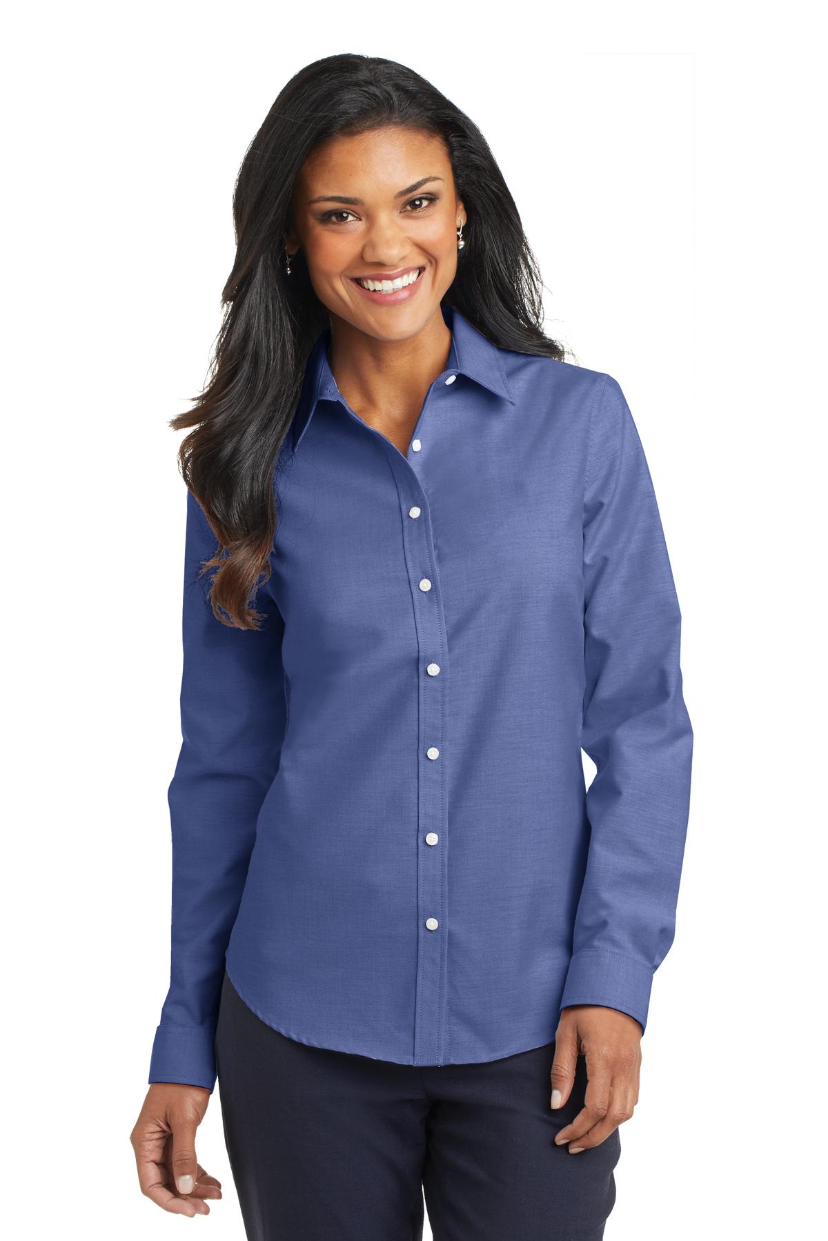 Port Authority Women's SuperPro Oxford Shirt. L658