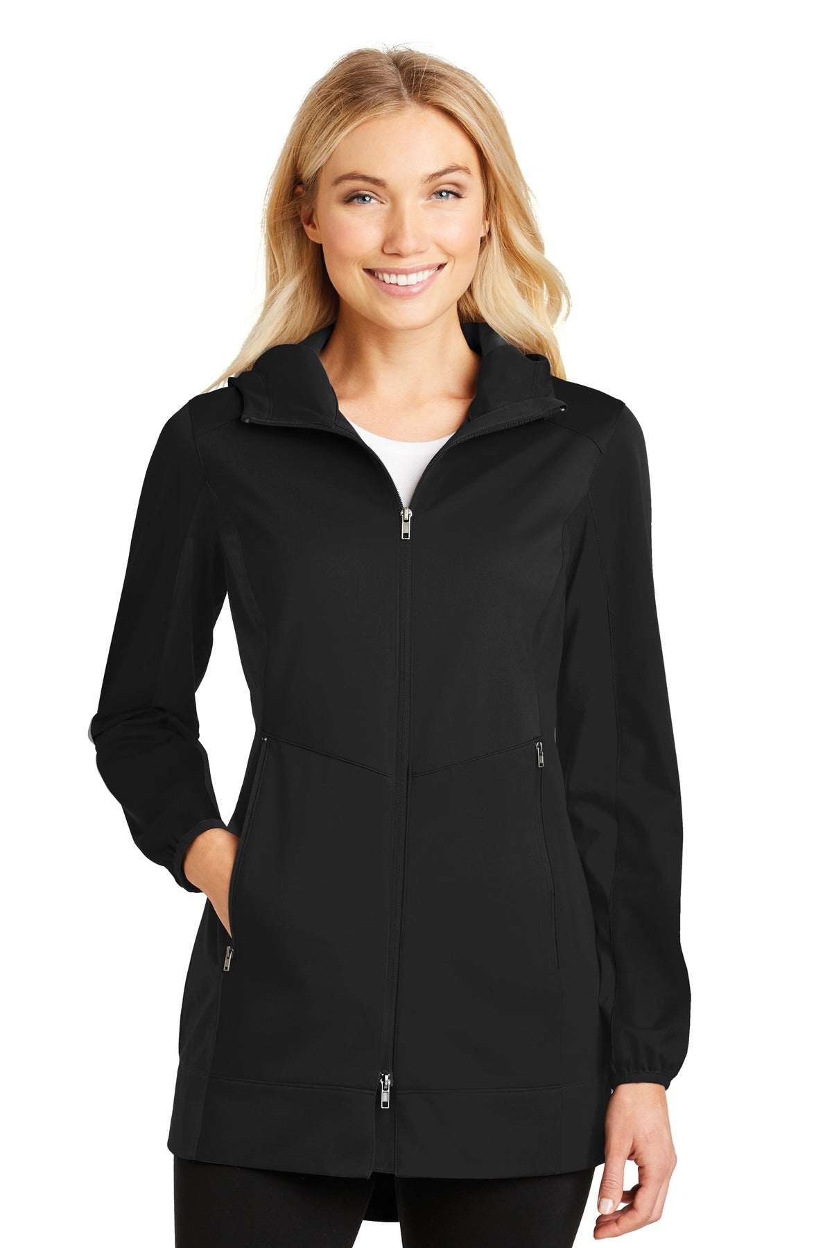 Port Authority Women's Active Hooded Soft Shell Jacket. L719