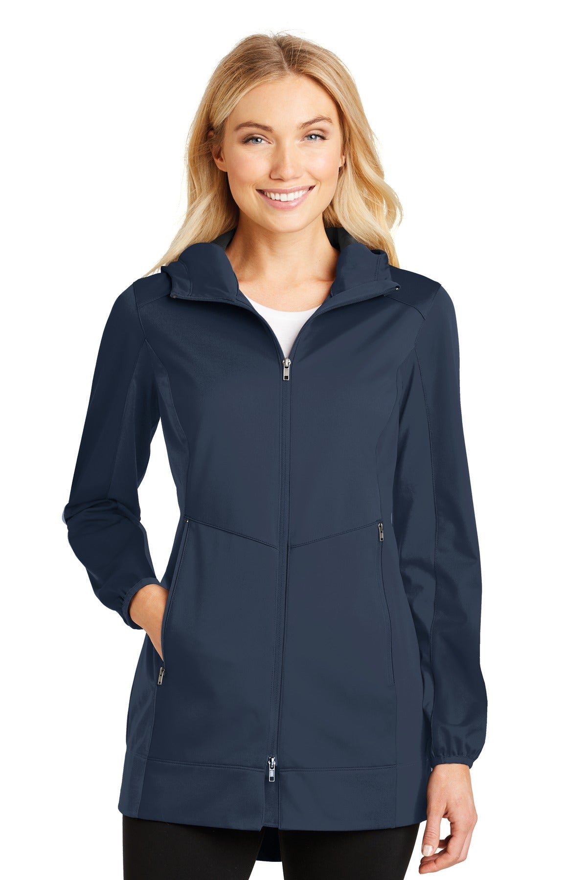 Port Authority Women's Active Hooded Soft Shell Jacket. L719