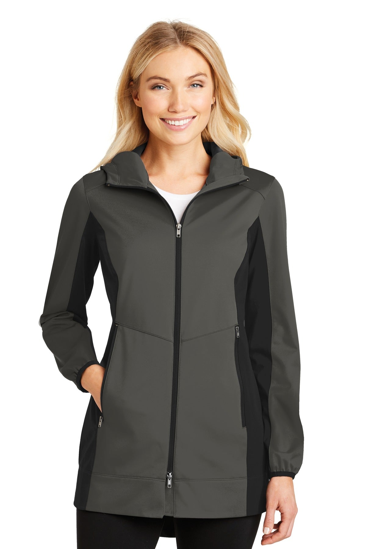 Port Authority Women's Active Hooded Soft Shell Jacket. L719