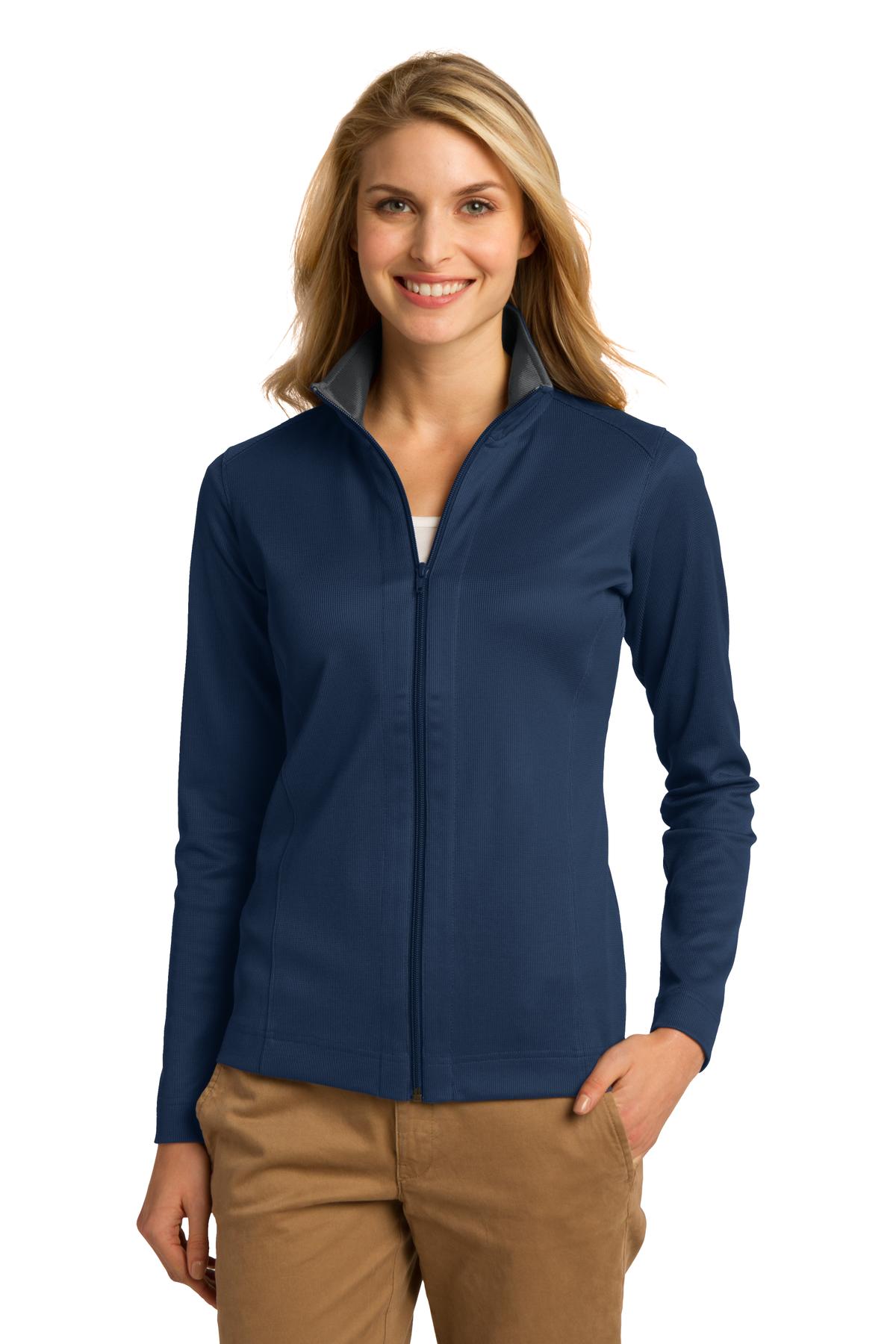 Port Authority Women's Vertical Texture Full-Zip Jacket. L805