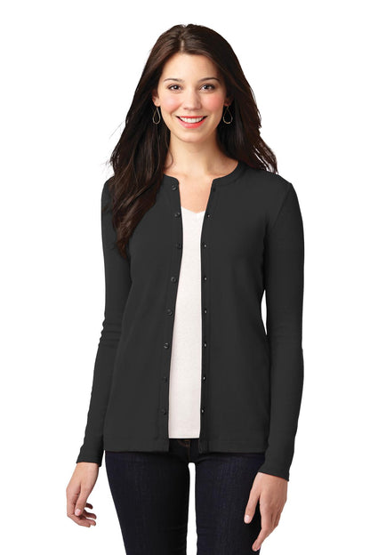 Port Authority Women's Concept Stretch Button-Front Cardigan. LM1008