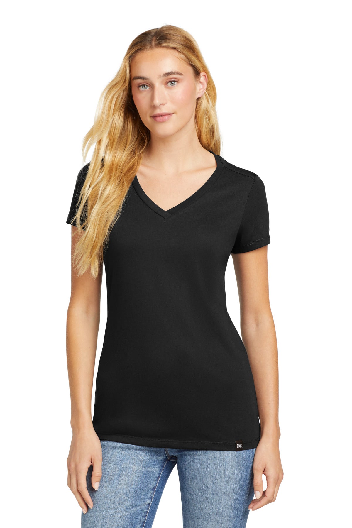 New Era  Women's Heritage Blend V-Neck Tee. LNEA101