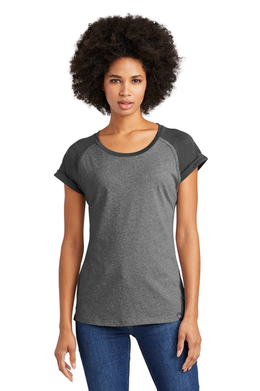 New Era  Women's Heritage Blend Varsity Tee. LNEA107