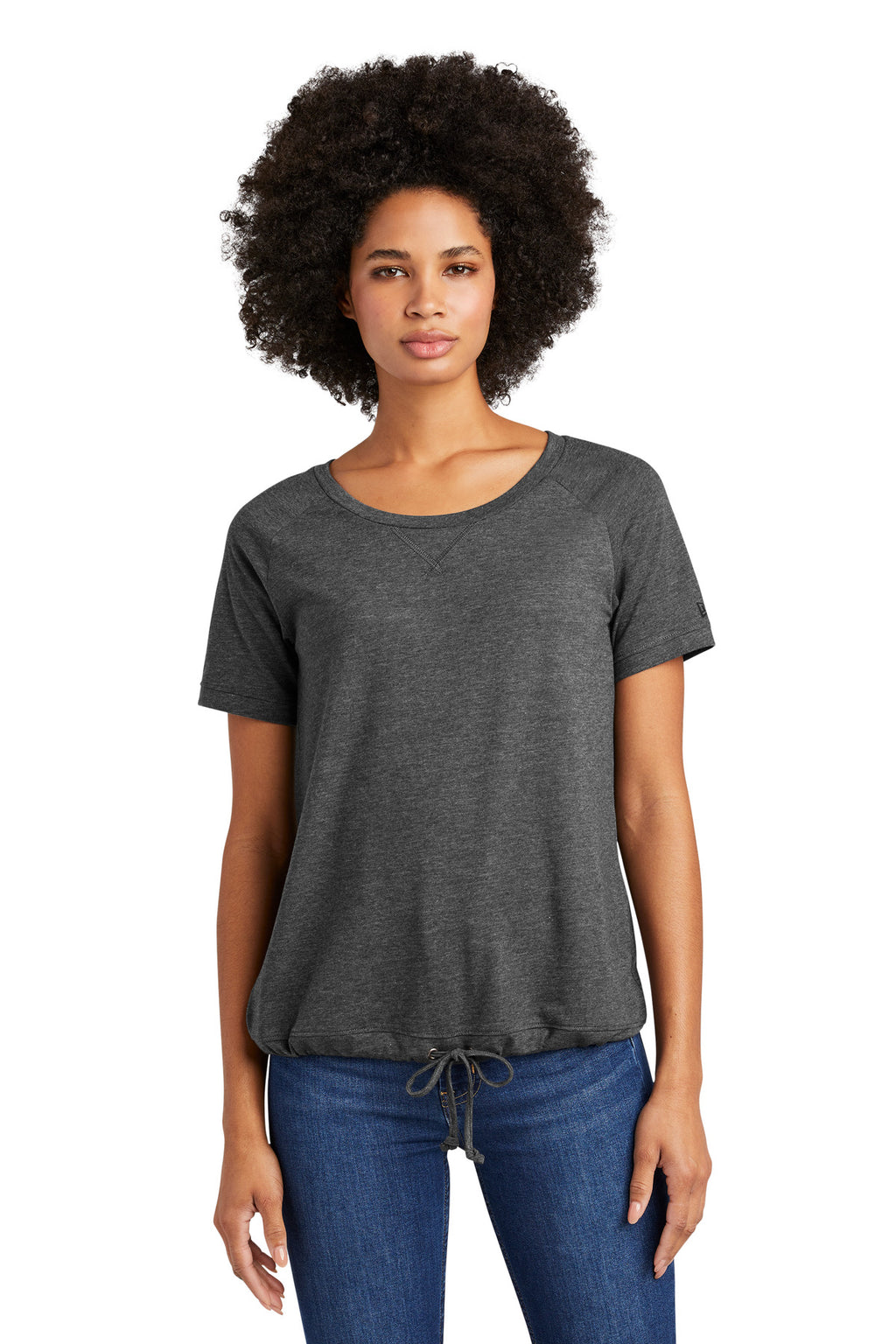 New Era  Women's Tri-Blend Performance Cinch Tee. LNEA133