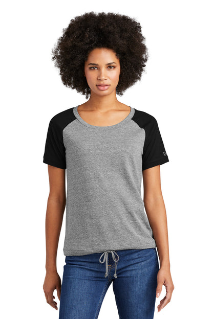 New Era  Women's Tri-Blend Performance Cinch Tee. LNEA133