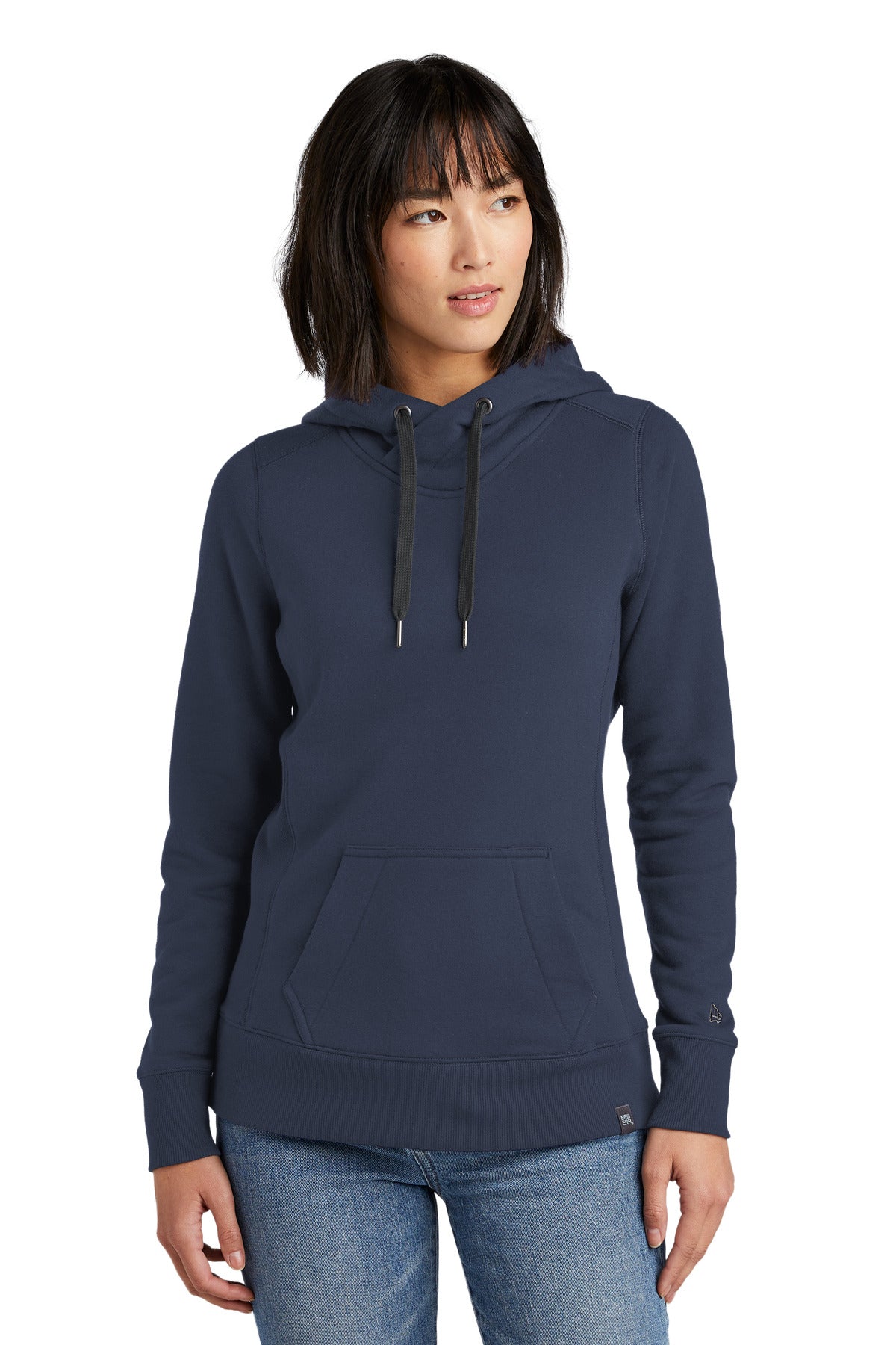 New Era  Women's French Terry Pullover Hoodie. LNEA500