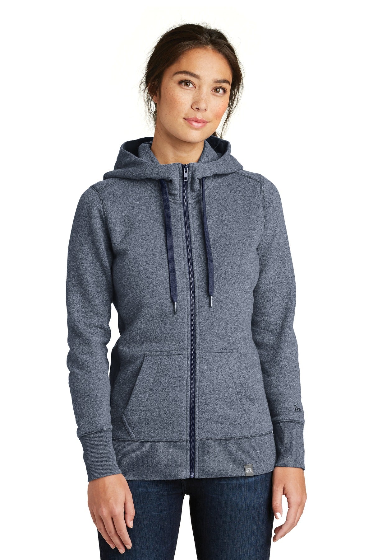 New Era  Women's French Terry Full-Zip Hoodie. LNEA502