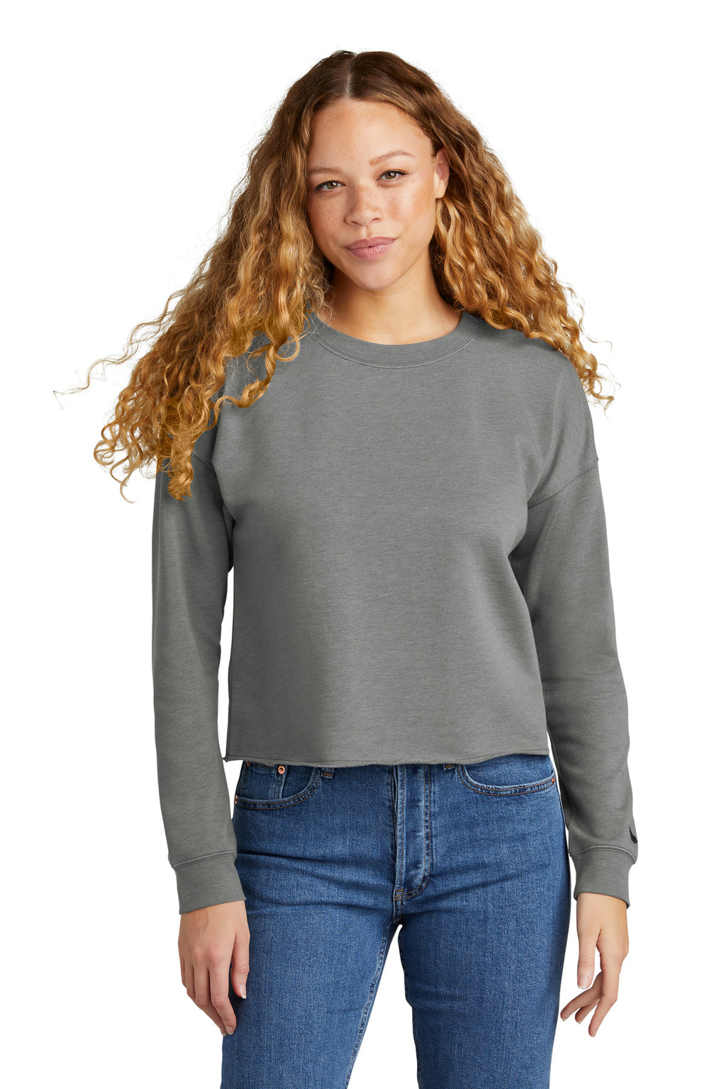 New Era Women's Tri-Blend Fleece Crop Crew LNEA514