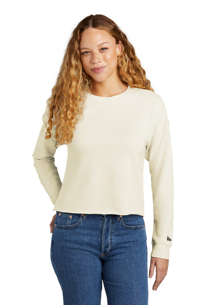New Era Women's Tri-Blend Fleece Crop Crew LNEA514