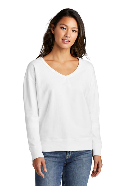 Port & Company Women's Beach Wash Garment-Dyed V-Neck Sweatshirt LPC098V