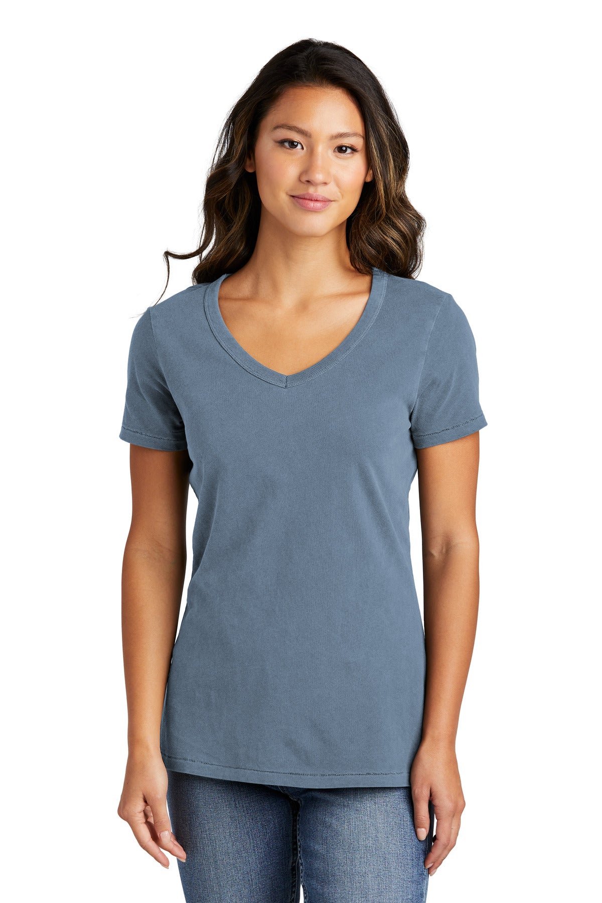 Port & Company Women's Beach Wash Garment-Dyed V-Neck Tee LPC099V