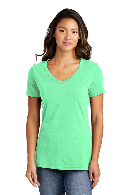 Port & Company Women's Beach Wash Garment-Dyed V-Neck Tee LPC099V