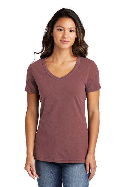 Port & Company Women's Beach Wash Garment-Dyed V-Neck Tee LPC099V