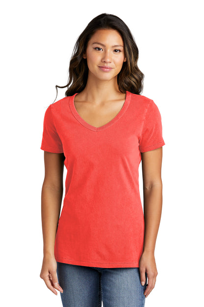 Port & Company Women's Beach Wash Garment-Dyed V-Neck Tee LPC099V