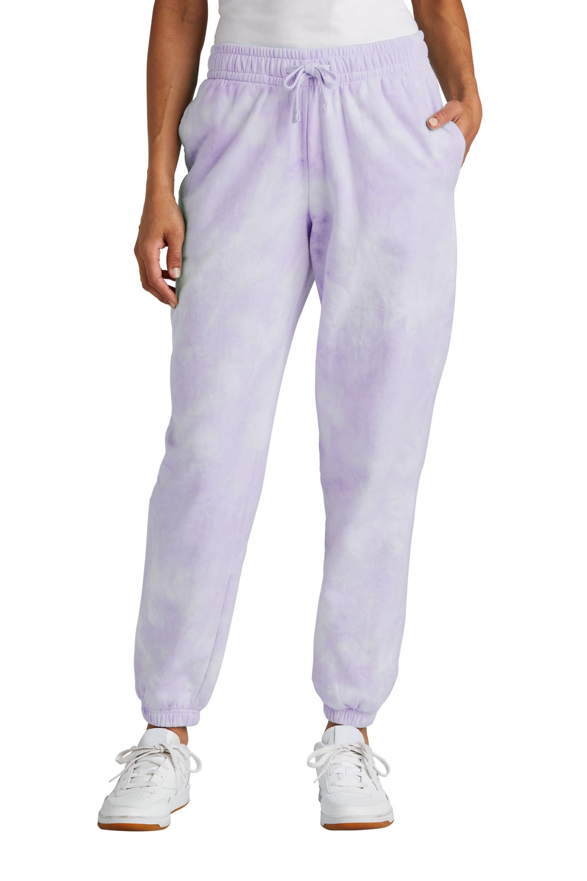 Port & Company Women's Beach Wash Cloud Tie-Dye Sweatpant LPC140P