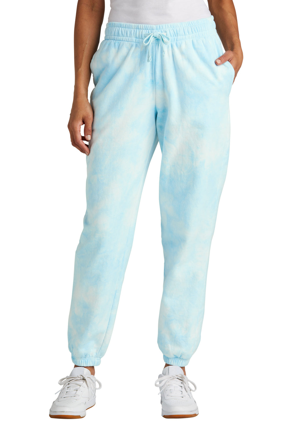 Port & Company Women's Beach Wash Cloud Tie-Dye Sweatpant LPC140P