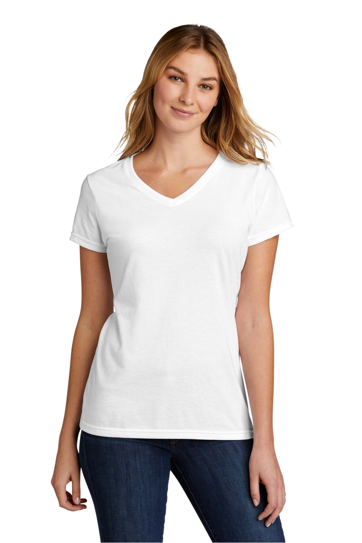 Port & Company  Women's Tri-Blend V-Neck Tee. LPC330V