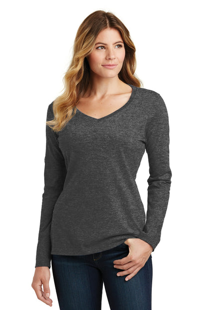 Port & Company Women's Long Sleeve Fan Favorite V-Neck Tee. LPC450VLS