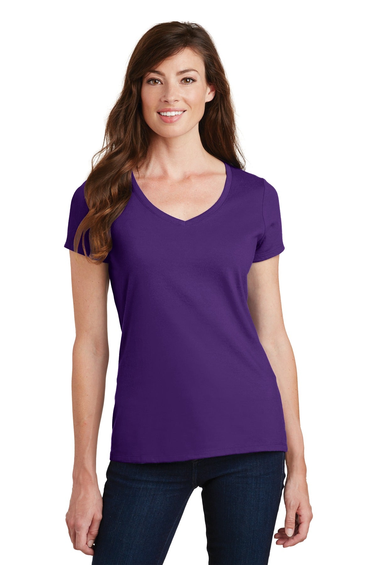 Port & Company Women's Fan Favorite V-Neck Tee. LPC450V