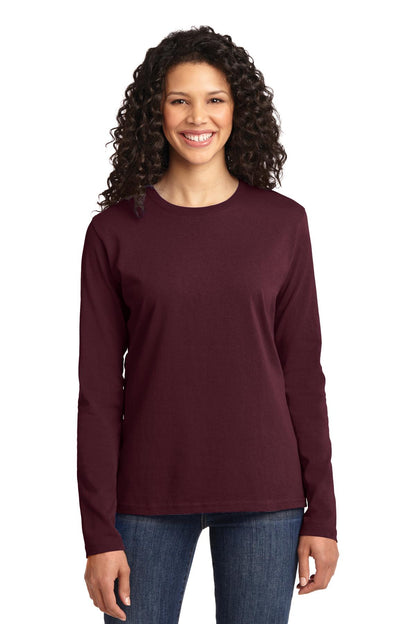 Port & Company Women's Long Sleeve Core Cotton Tee. LPC54LS