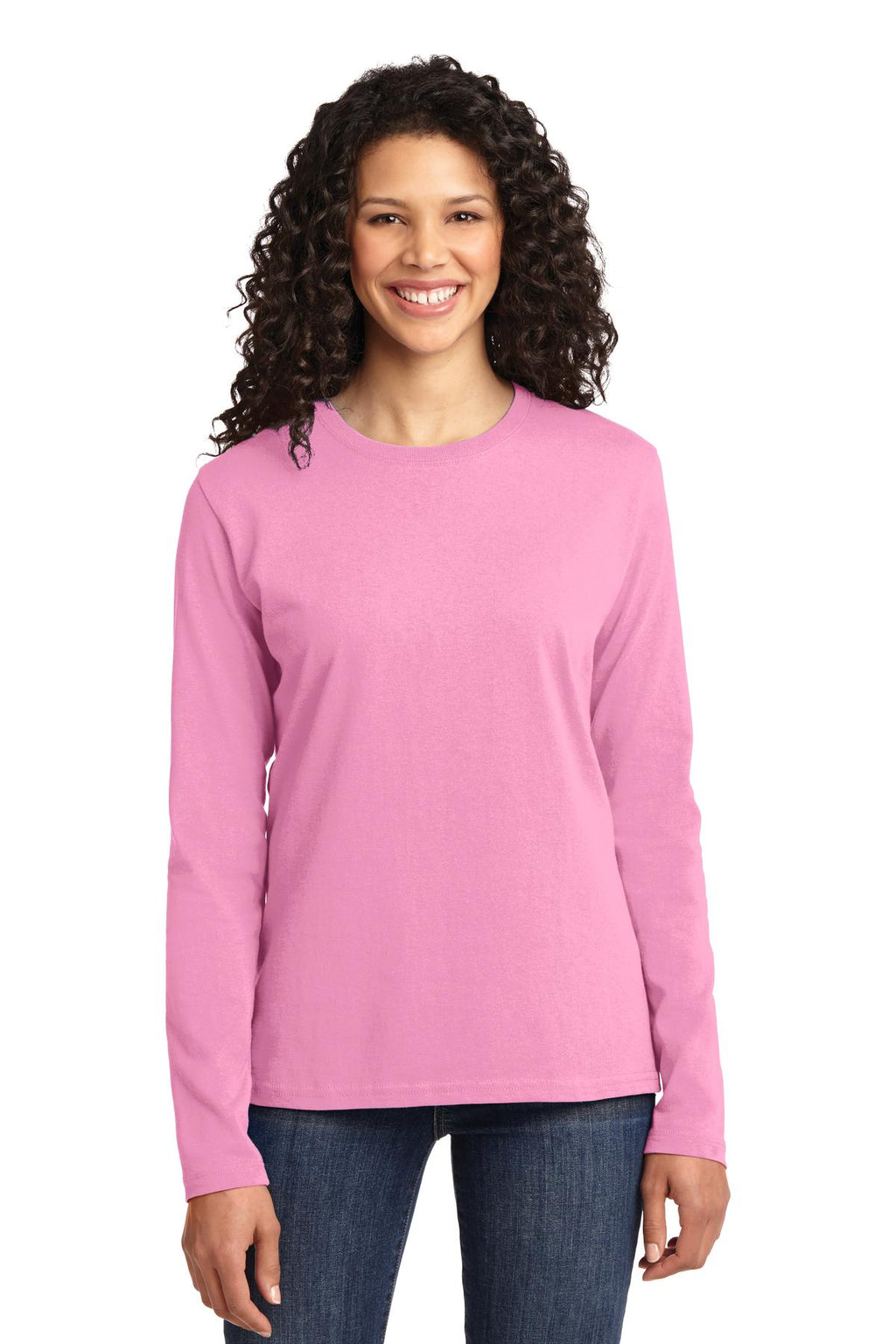 Port & Company Women's Long Sleeve Core Cotton Tee. LPC54LS