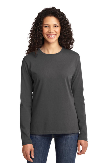 Port & Company Women's Long Sleeve Core Cotton Tee. LPC54LS