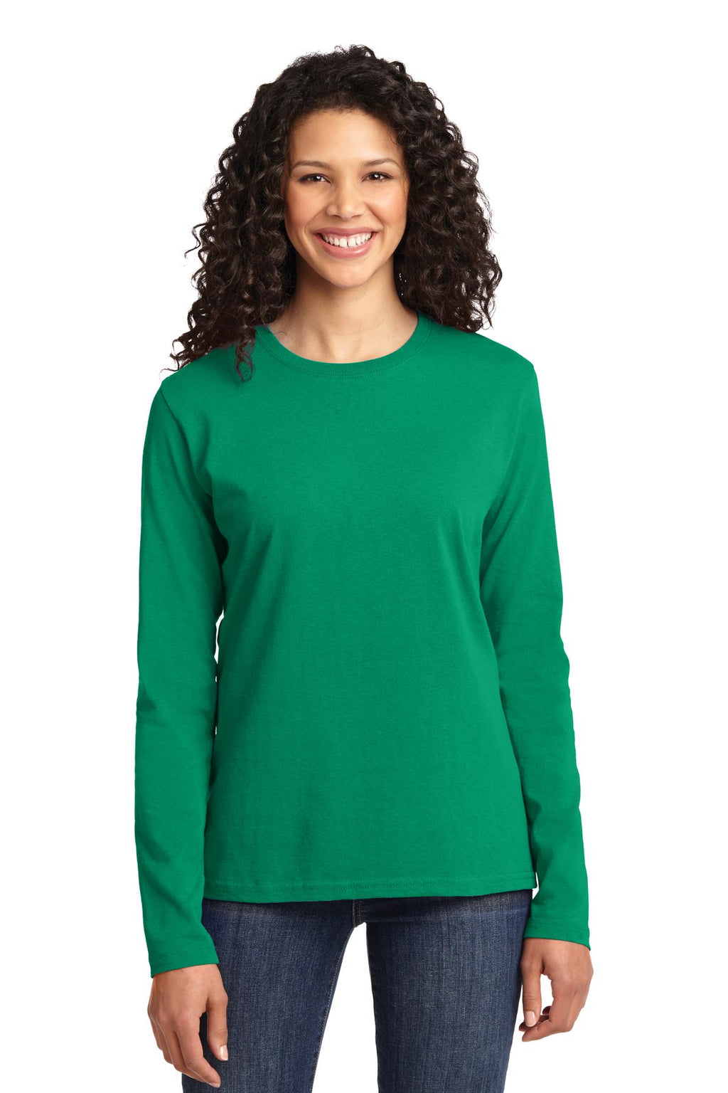 Port & Company Women's Long Sleeve Core Cotton Tee. LPC54LS