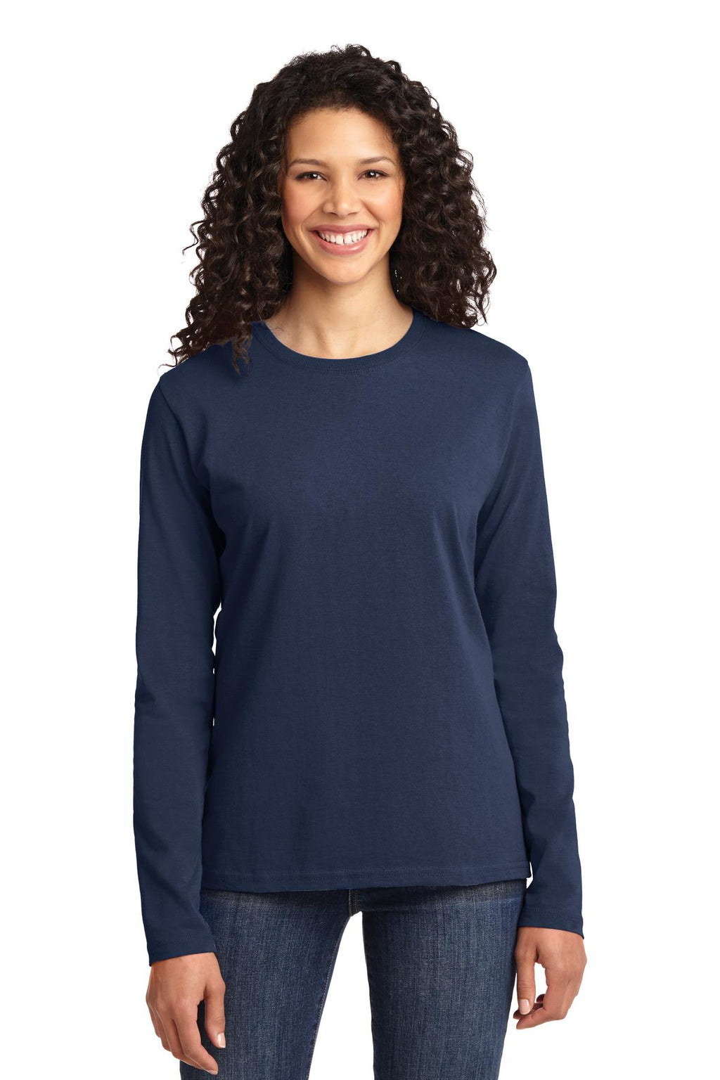 Port & Company Women's Long Sleeve Core Cotton Tee. LPC54LS