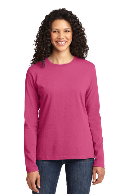 Port & Company Women's Long Sleeve Core Cotton Tee. LPC54LS