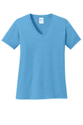 Port & Company Women's Core Cotton V-Neck Tee. LPC54V