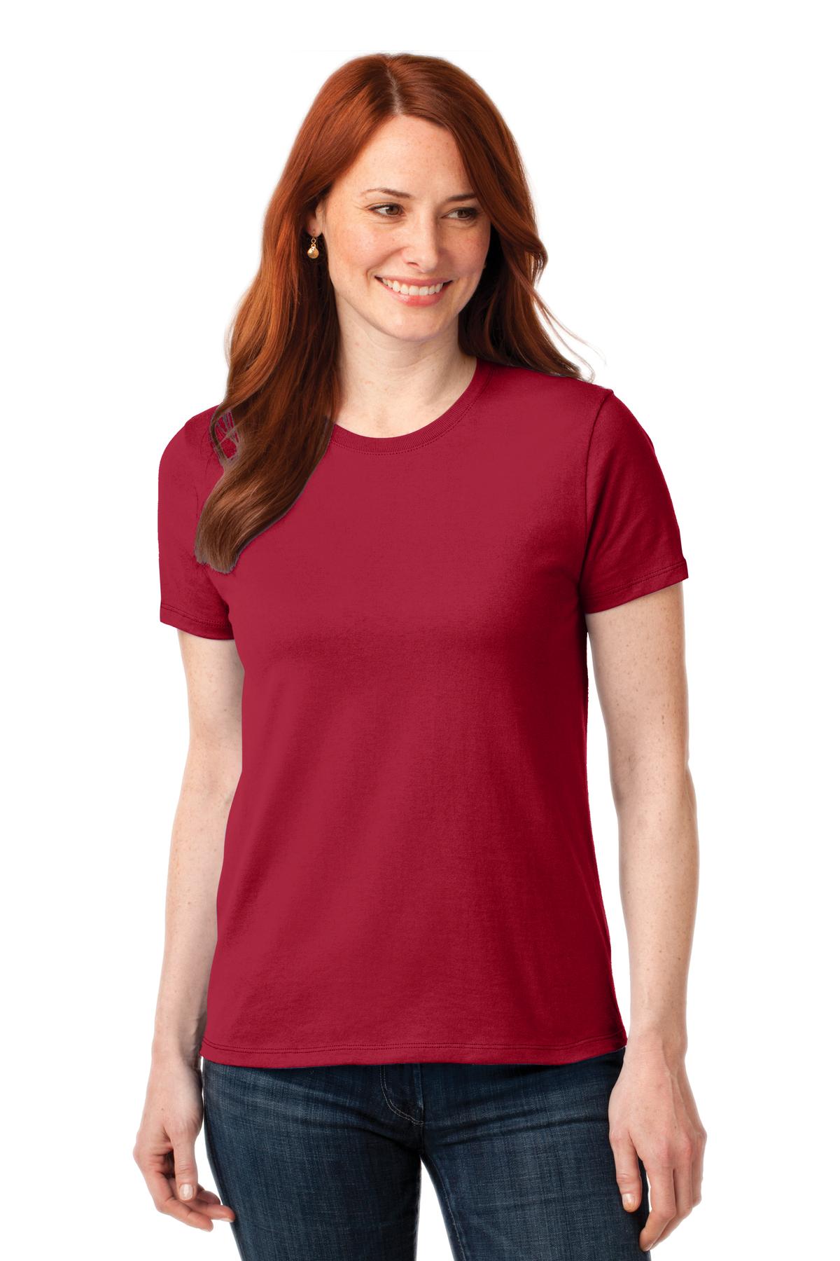 Port & Company Women's Core Blend Tee. LPC55