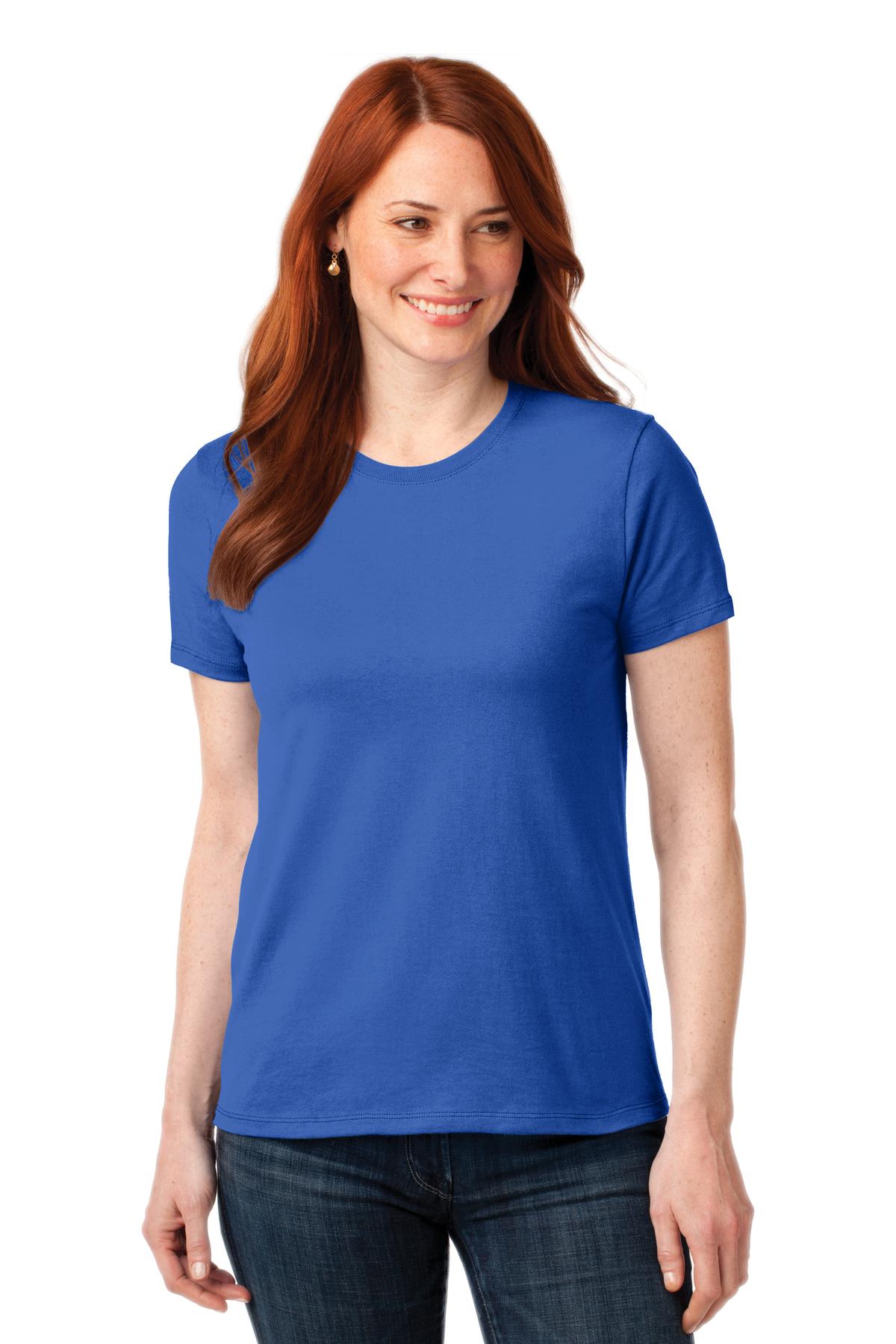 Port & Company Women's Core Blend Tee. LPC55