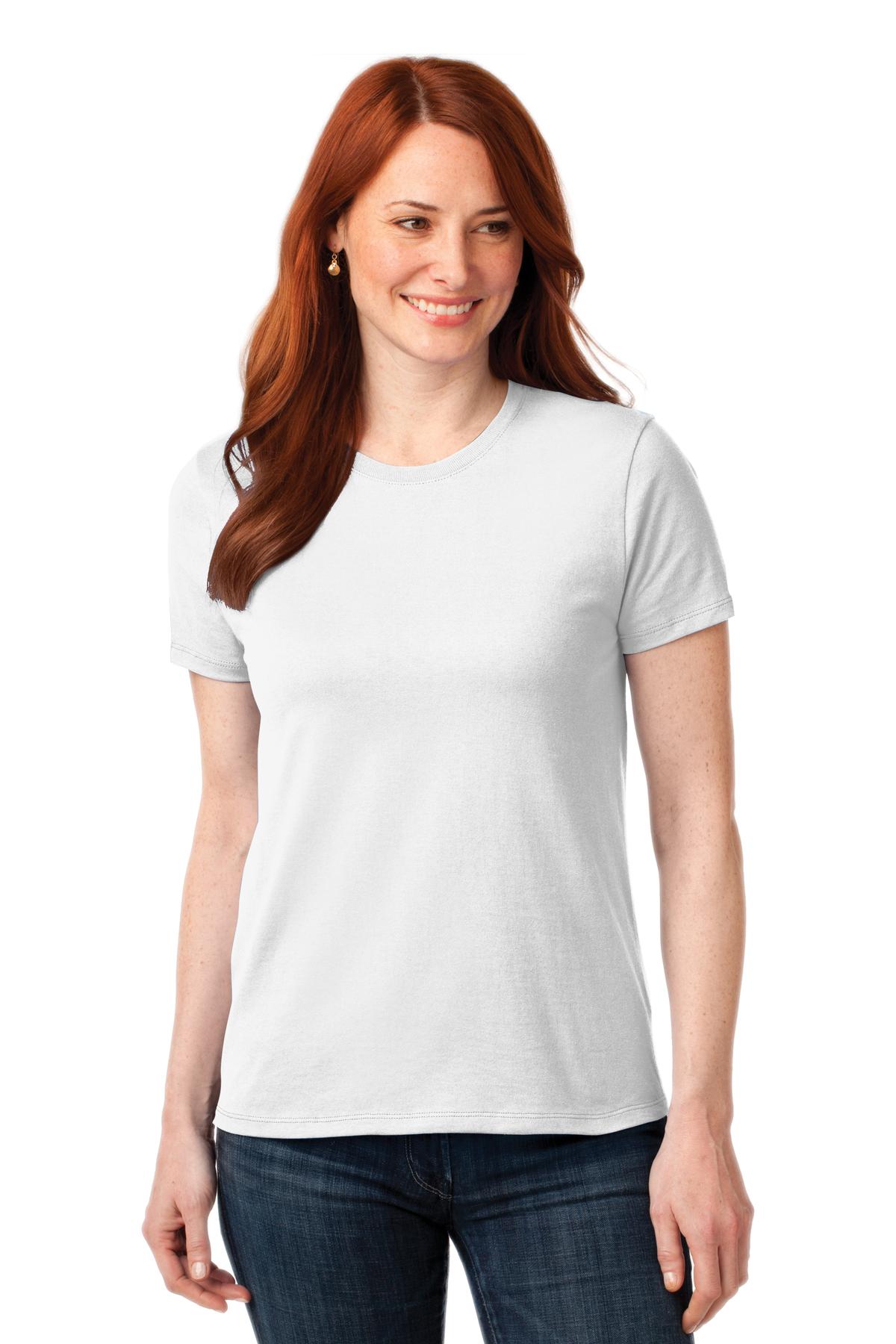 Port & Company Women's Core Blend Tee. LPC55