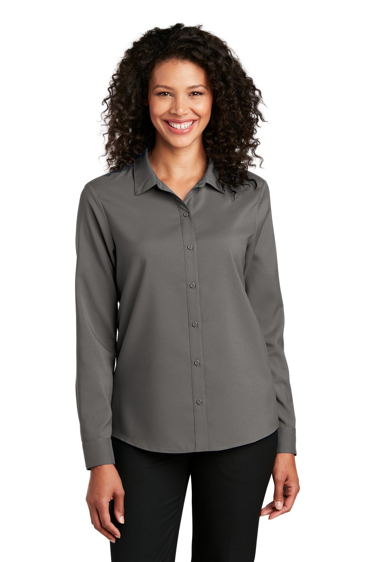 Port Authority Women's Long Sleeve Performance Staff Shirt LW401