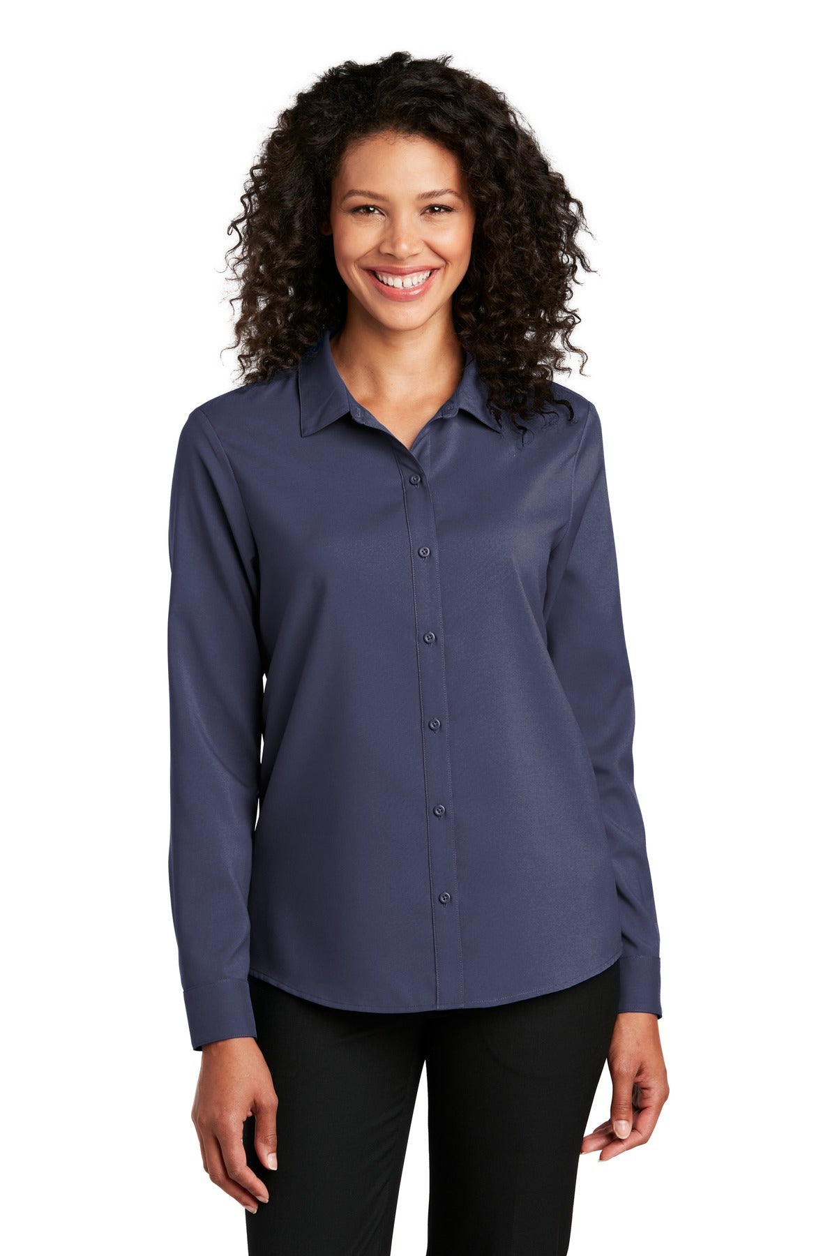 Port Authority Women's Long Sleeve Performance Staff Shirt LW401