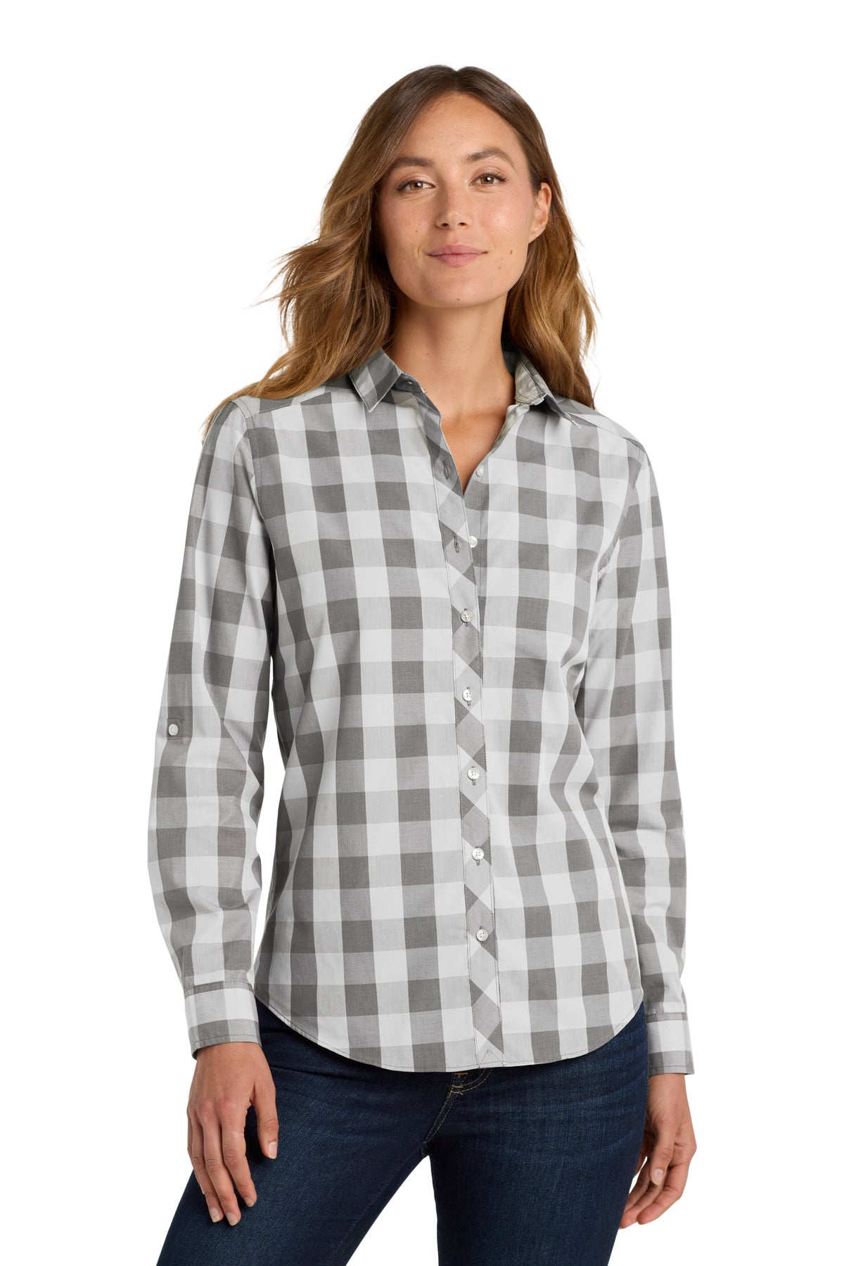 Port Authority Women's Everyday Plaid Shirt. LW670