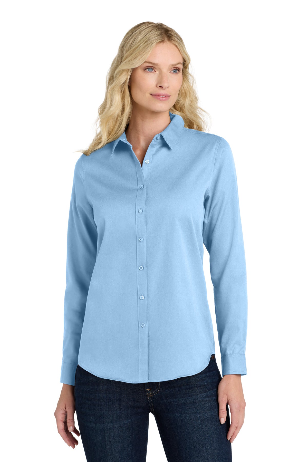 Port Authority Women's Long Sleeve SuperPro ReactTwill Shirt. LW808