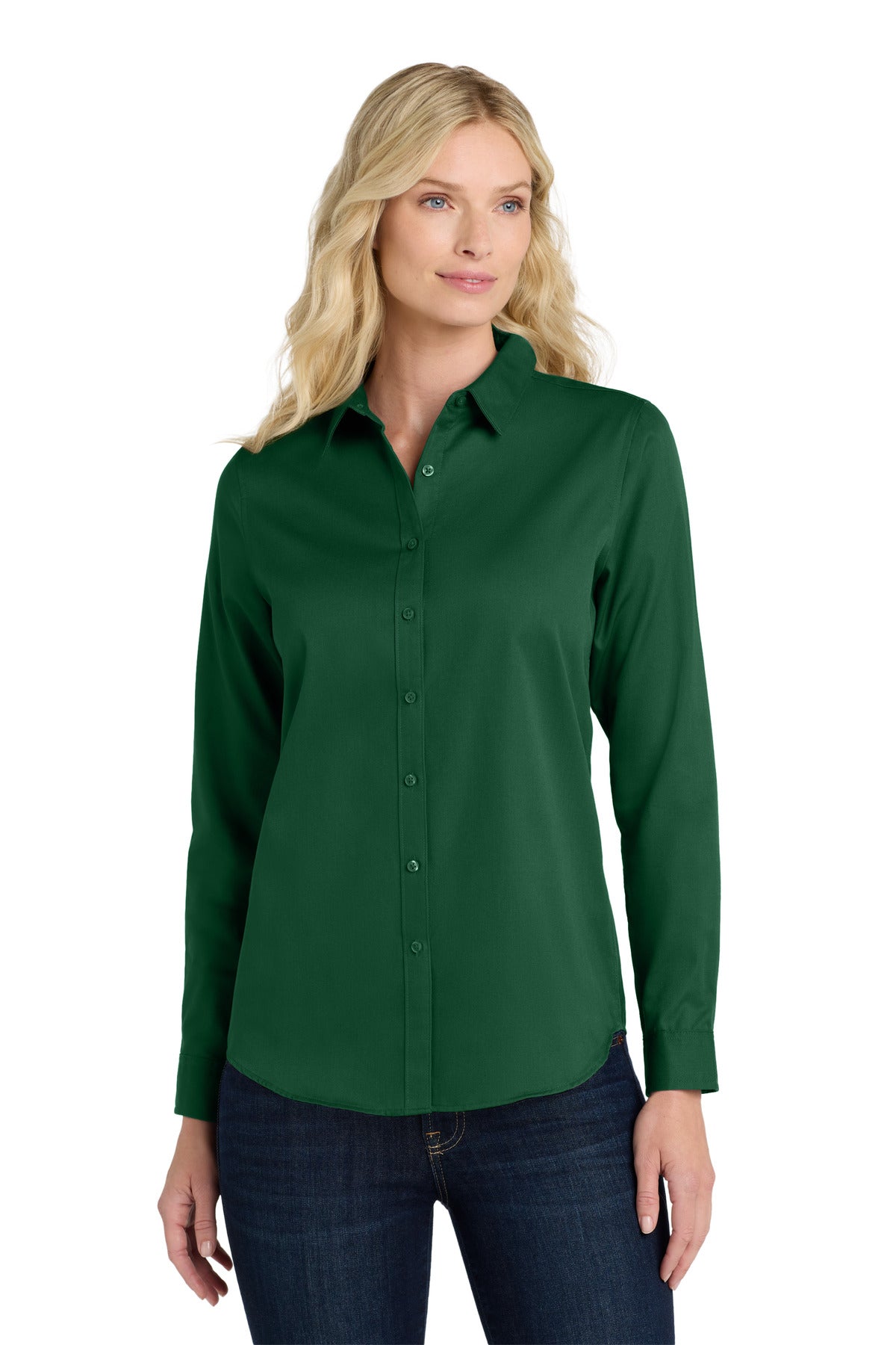 Port Authority Women's Long Sleeve SuperPro ReactTwill Shirt. LW808