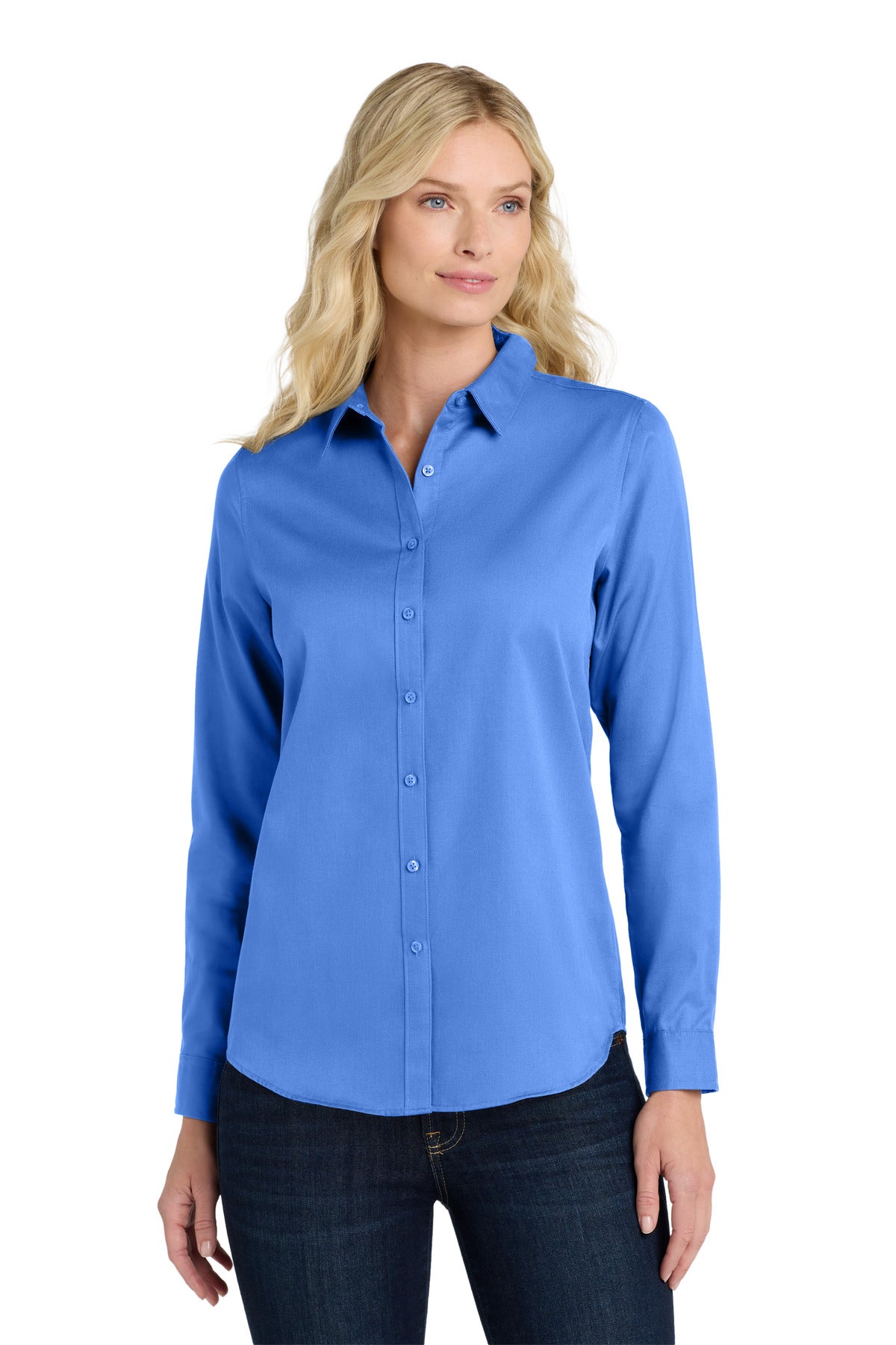 Port Authority Women's Long Sleeve SuperPro ReactTwill Shirt. LW808