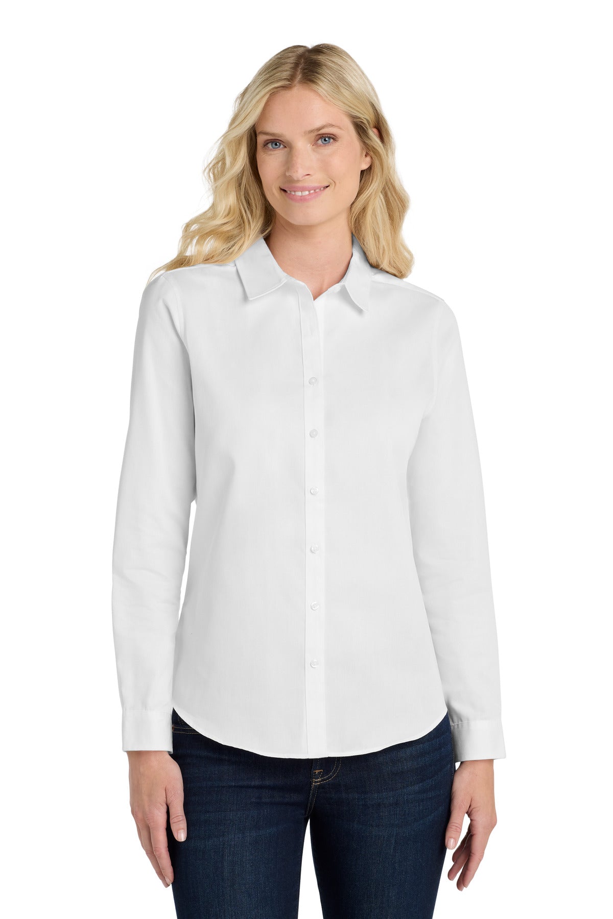 Port Authority Women's Long Sleeve SuperPro ReactTwill Shirt. LW808