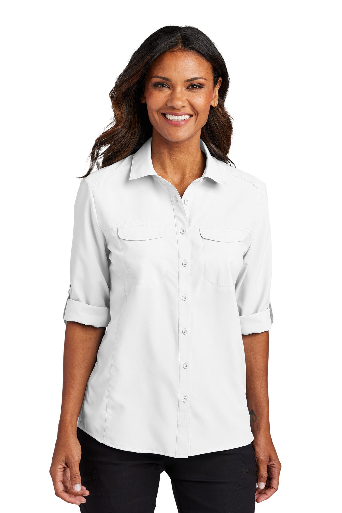 Port Authority Women's Long Sleeve UV Daybreak Shirt LW960